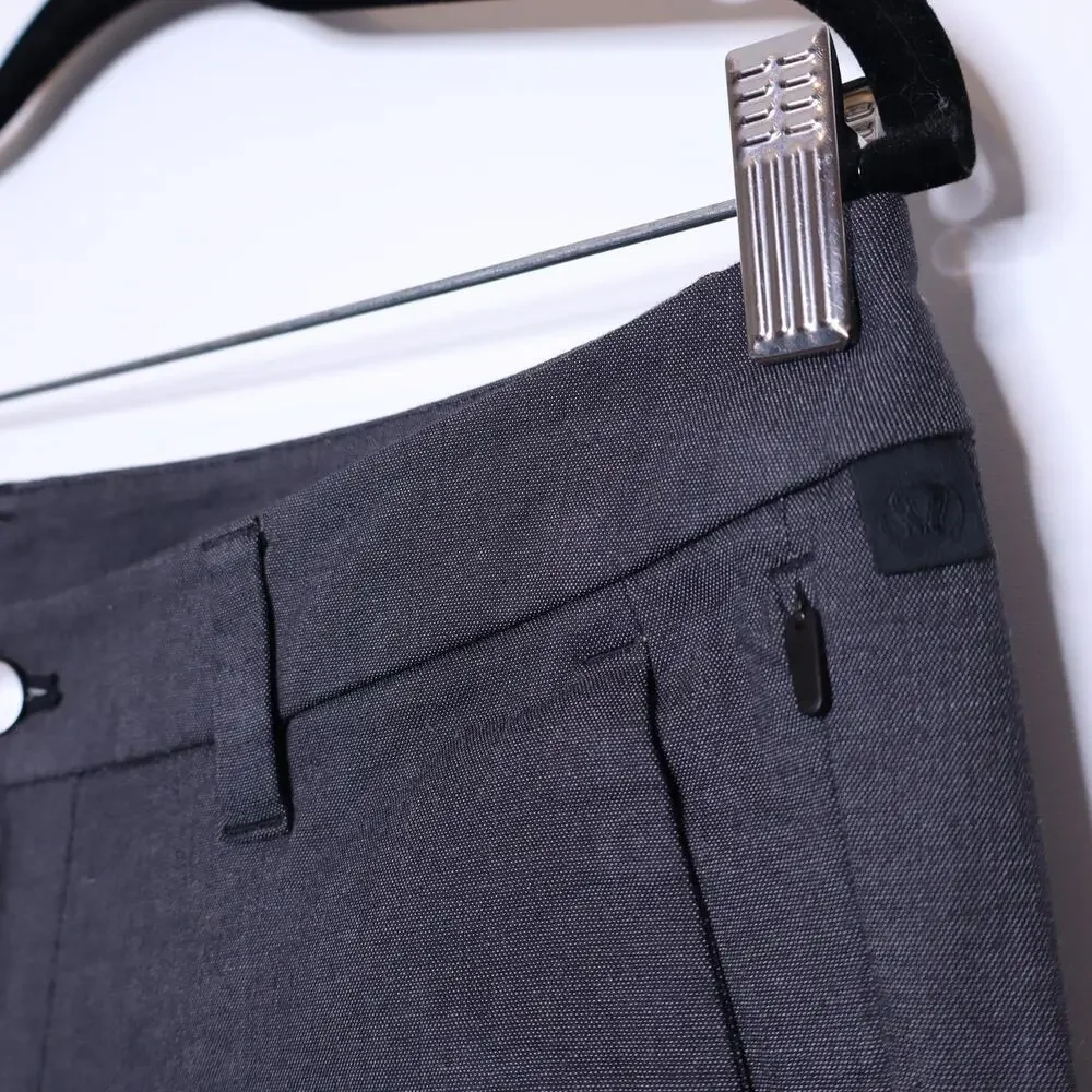 LULULEMON Commission Pant Slim Oxford Black White ABC Casual Men's 32/26.5